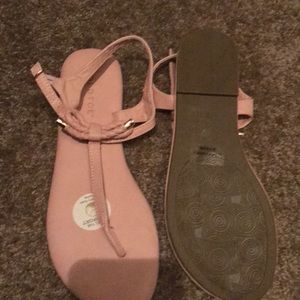 Blush pink sandals